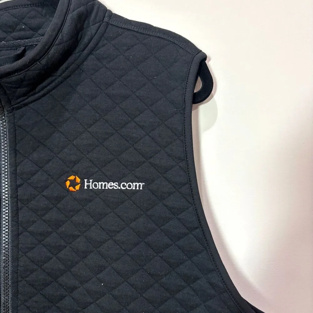 Marine Layer Corbet Quilted Vest Men XL Black Full Zip Outdoors Preppy Cabincore